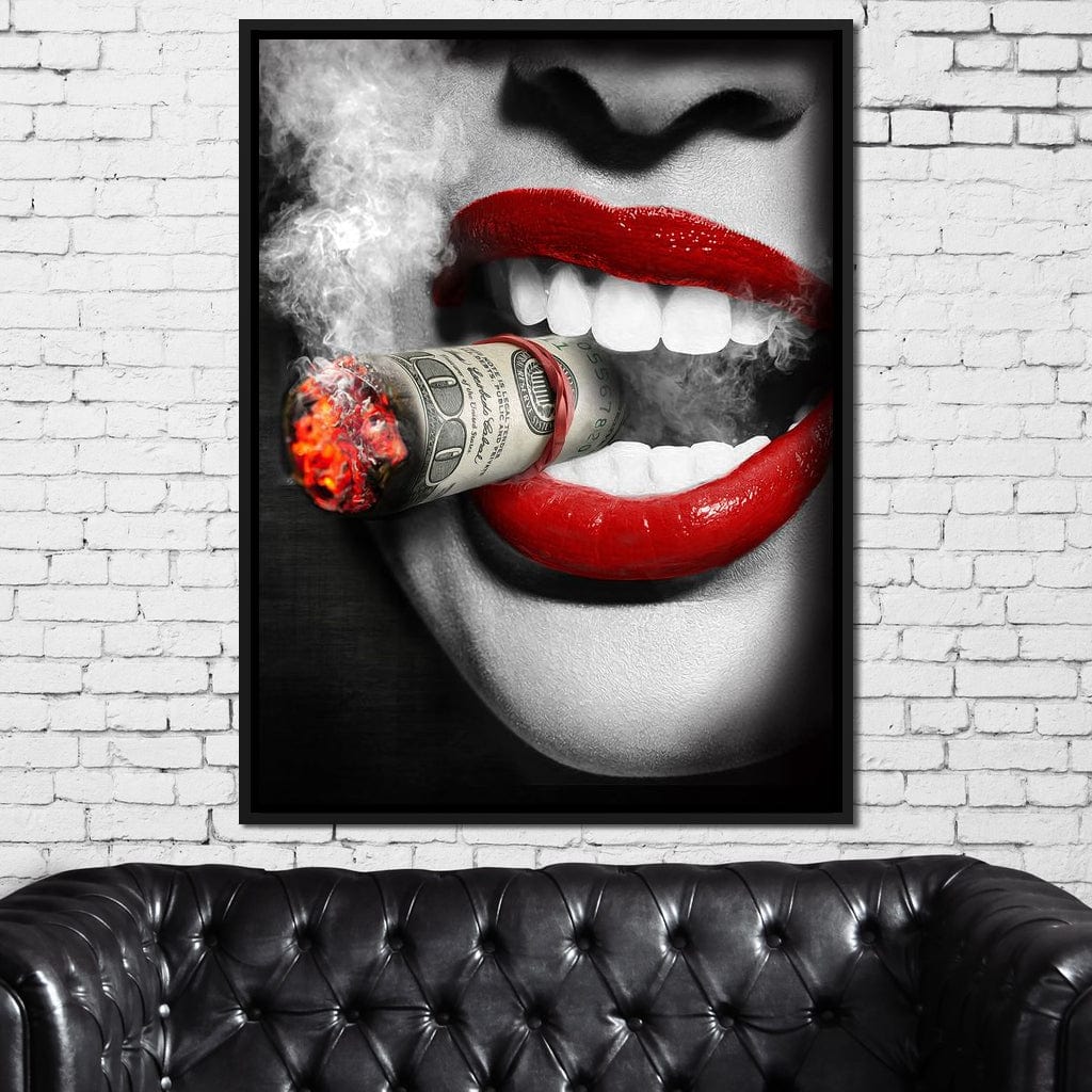 Money To Burn Canvas Wall Art