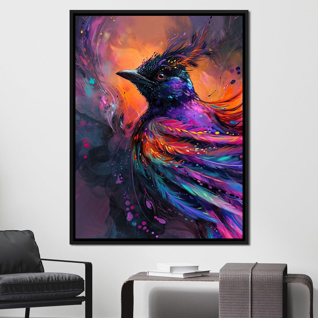 Vibrant Feathered Dreams Canvas Wall Art