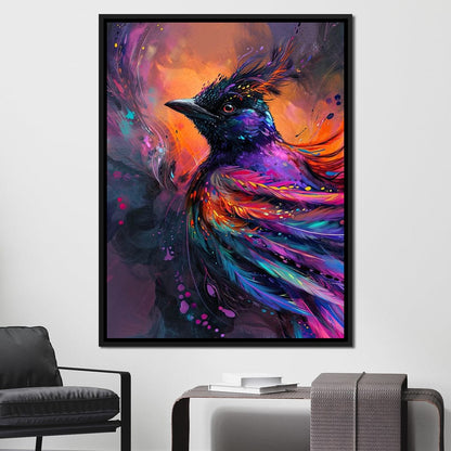 Vibrant Feathered Dreams Canvas Wall Art