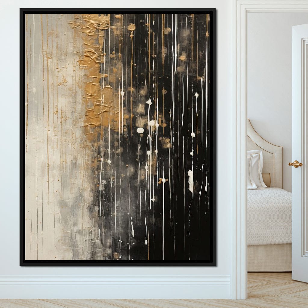 Distant Amber Echoes Canvas Wall Art