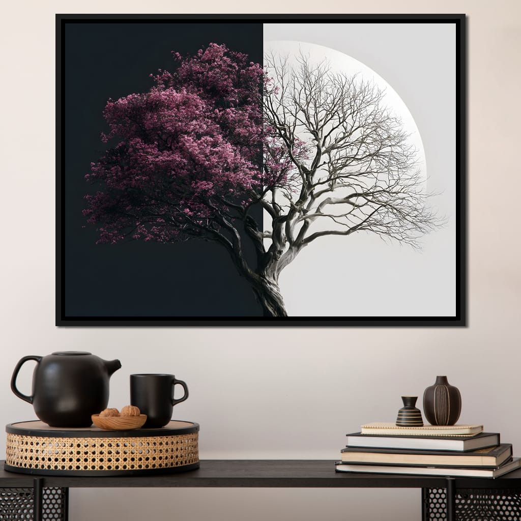 Duality of a Shared Season Canvas Wall Art