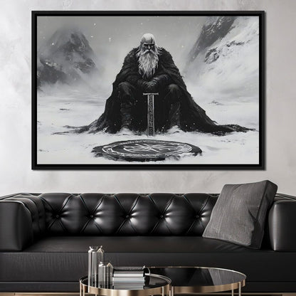 Ancient Nordic Vigilance Canvas Wall Art