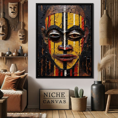 Tribal Mask 09 Canvas Wall Art