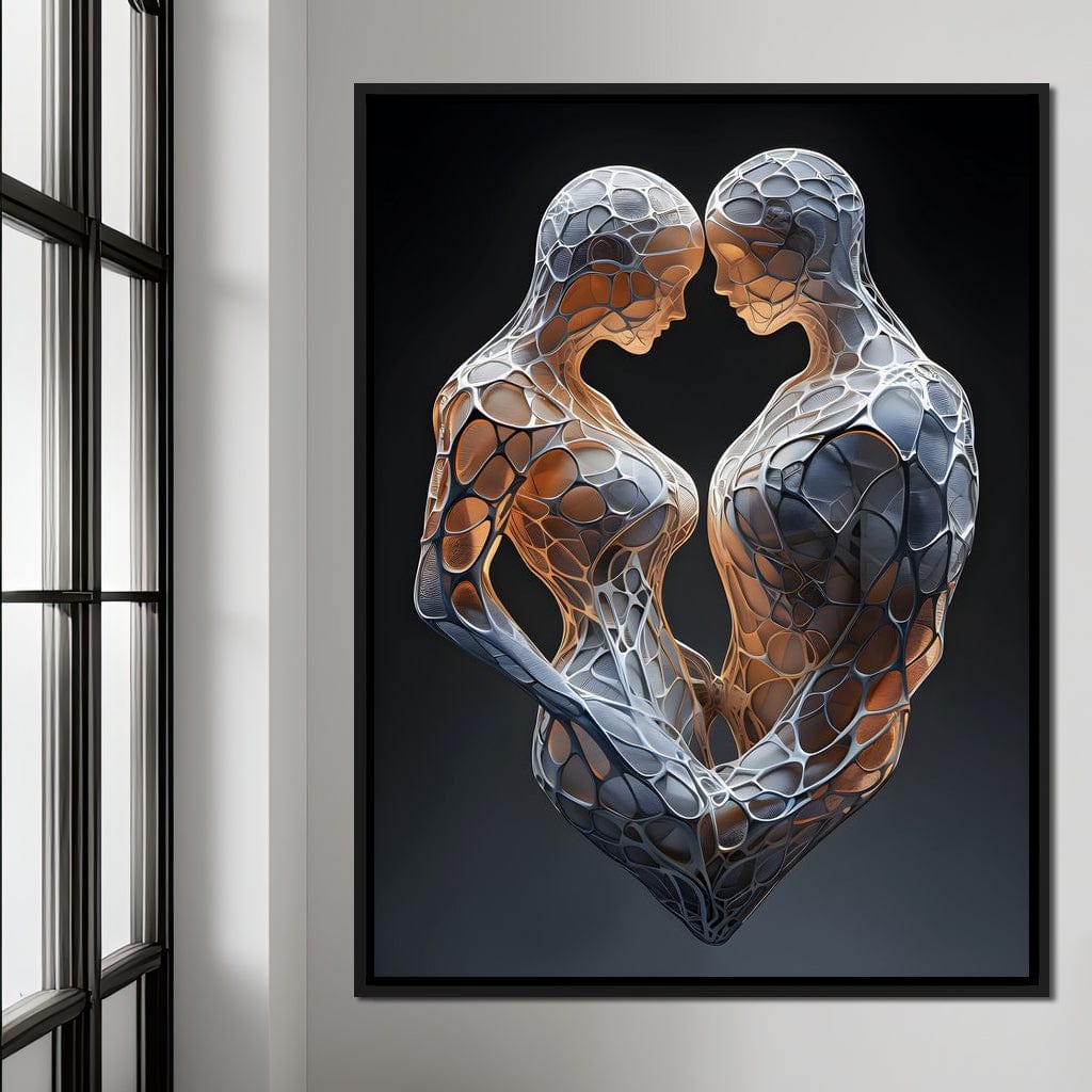 Mesh Connection Canvas Wall Art
