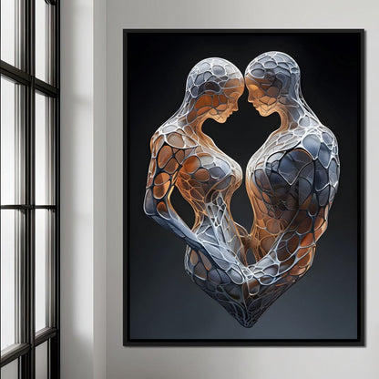 Mesh Connection Canvas Wall Art
