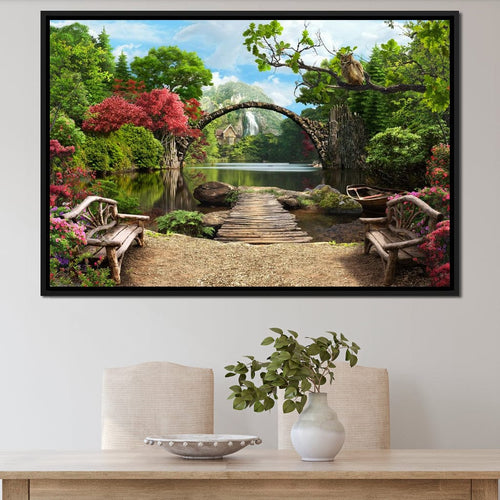 Stone Bridge Canvas Wall Art