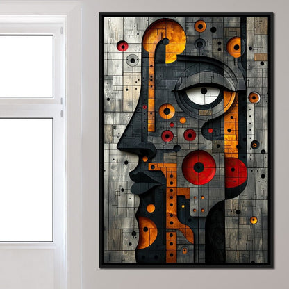 Geometric Fusion Enigma Canvas Wall Art