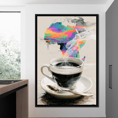Morning Brew Across the Continent Canvas Wall Art