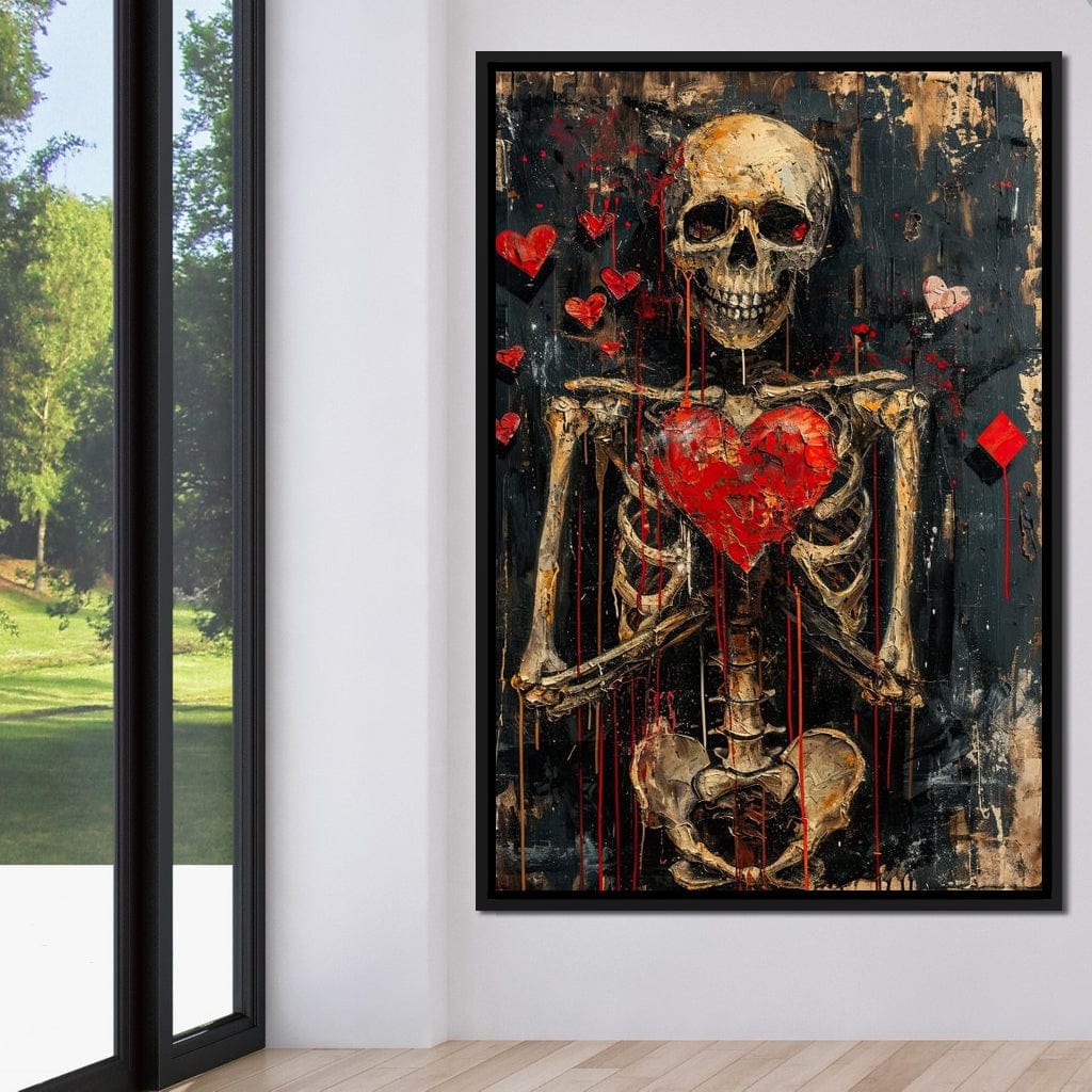 Romantic Skeleton 5 Canvas Wall Art