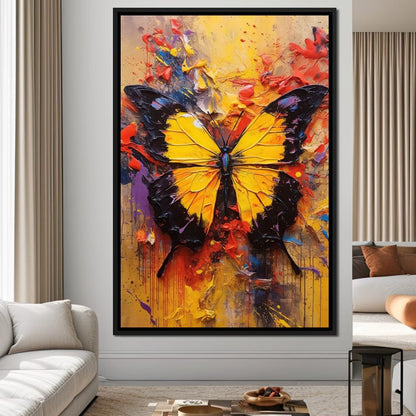 Colorburst Moths Canvas Wall Art
