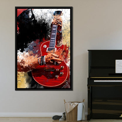 Slasher Electric Guitar Canvas Wall Art
