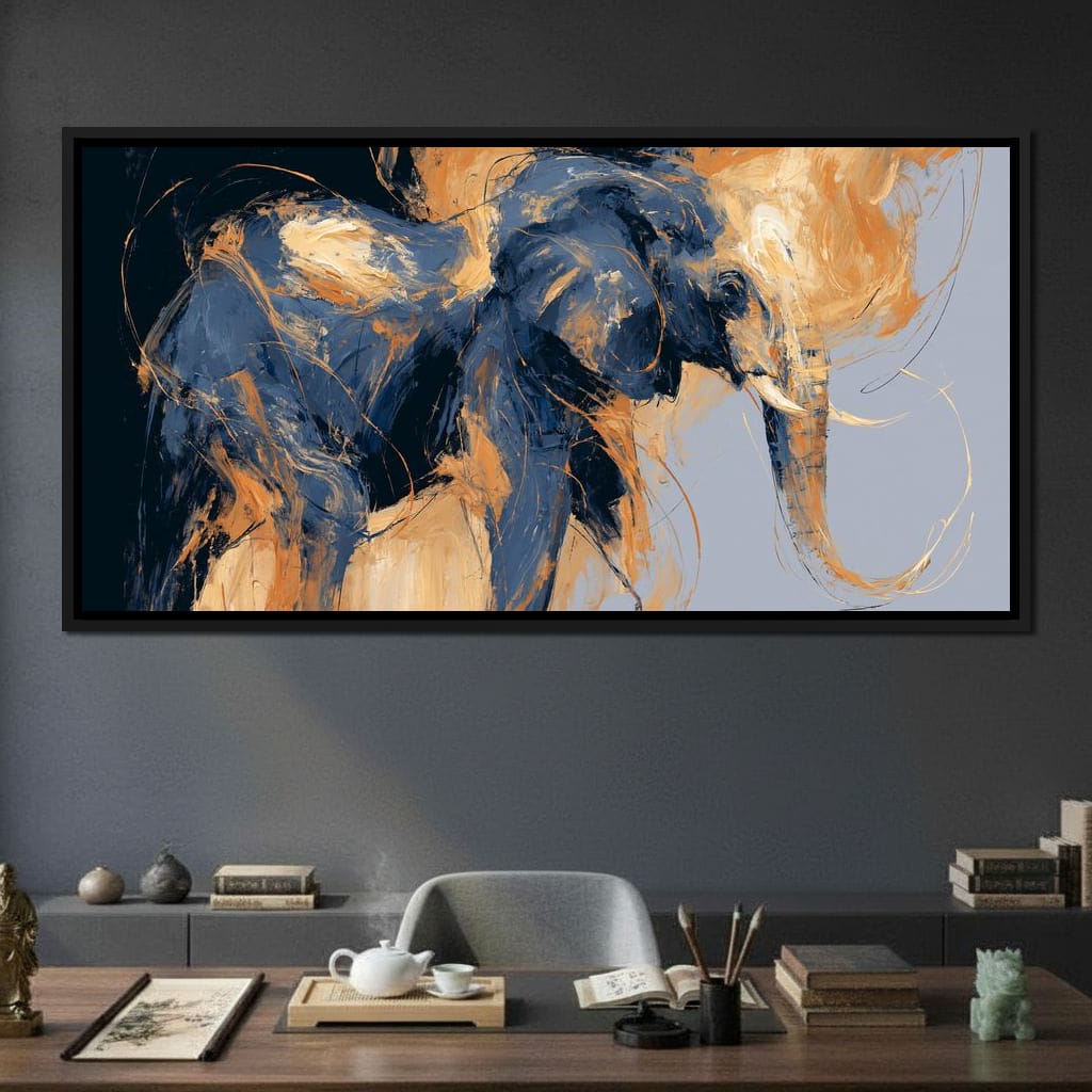 Force of the Great Elephant Wanderer Canvas Wall Art