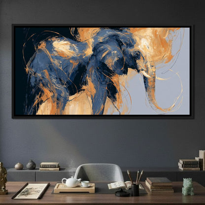Force of the Great Elephant Wanderer Canvas Wall Art