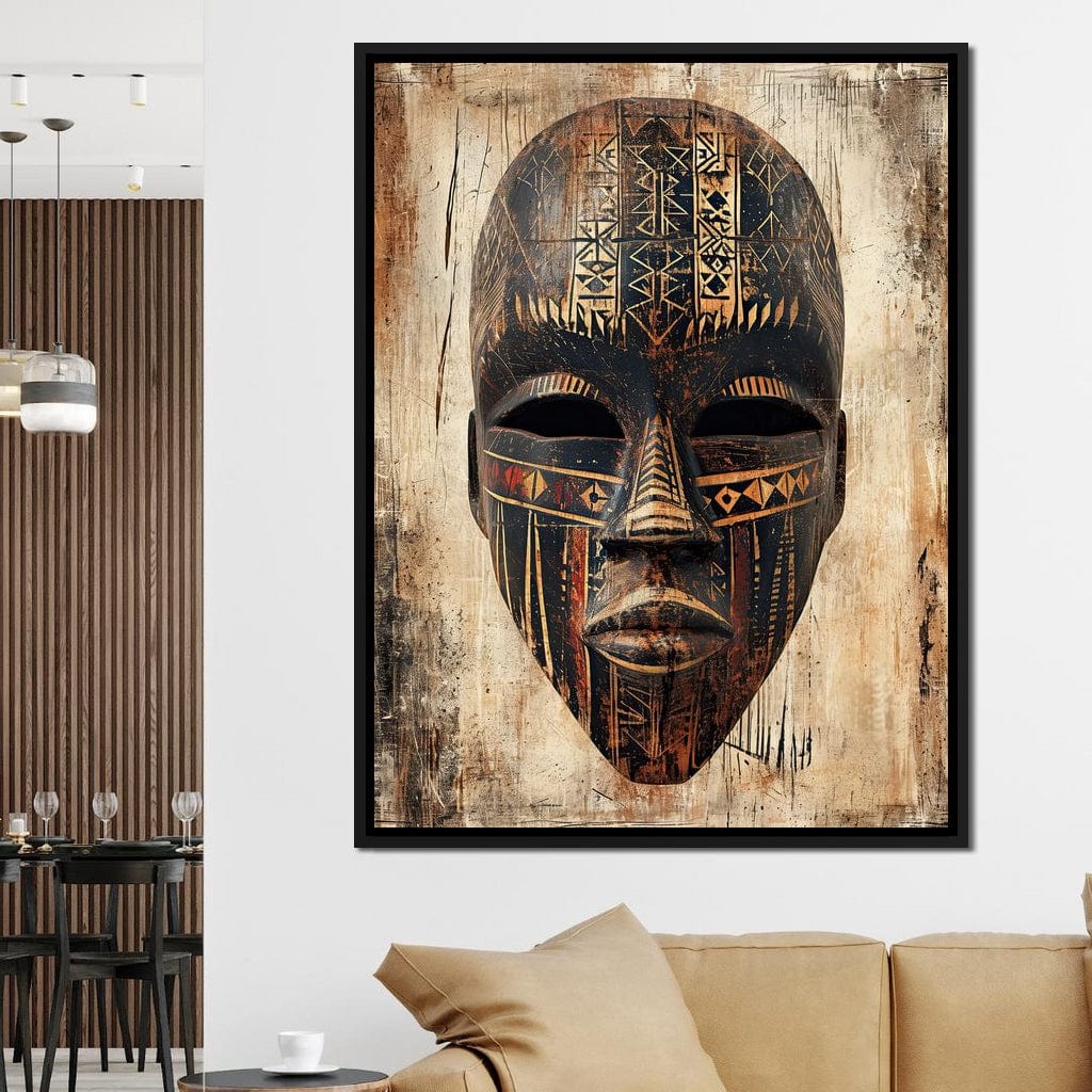 Tribal Echoes of Ancestry Canvas Wall Art