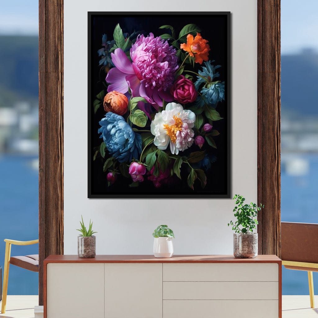 Colorful Flowers Canvas Wall Art