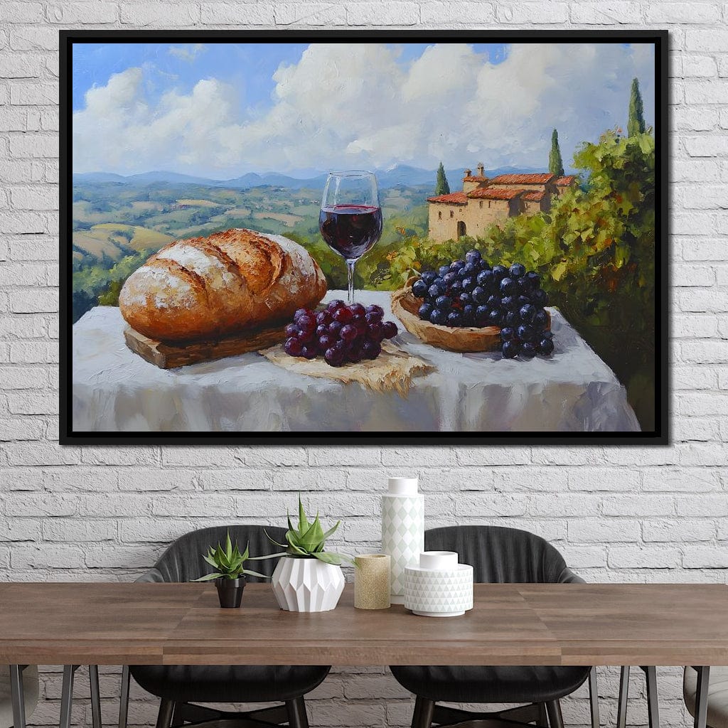 Tuscan Vineyard Bounty Canvas Wall Art