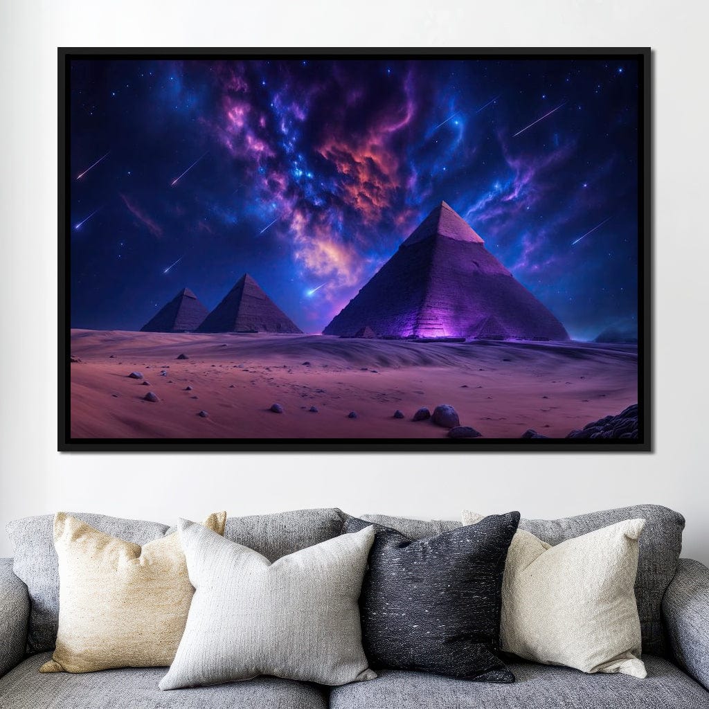 Stardust Over Giza Canvas Wall Art