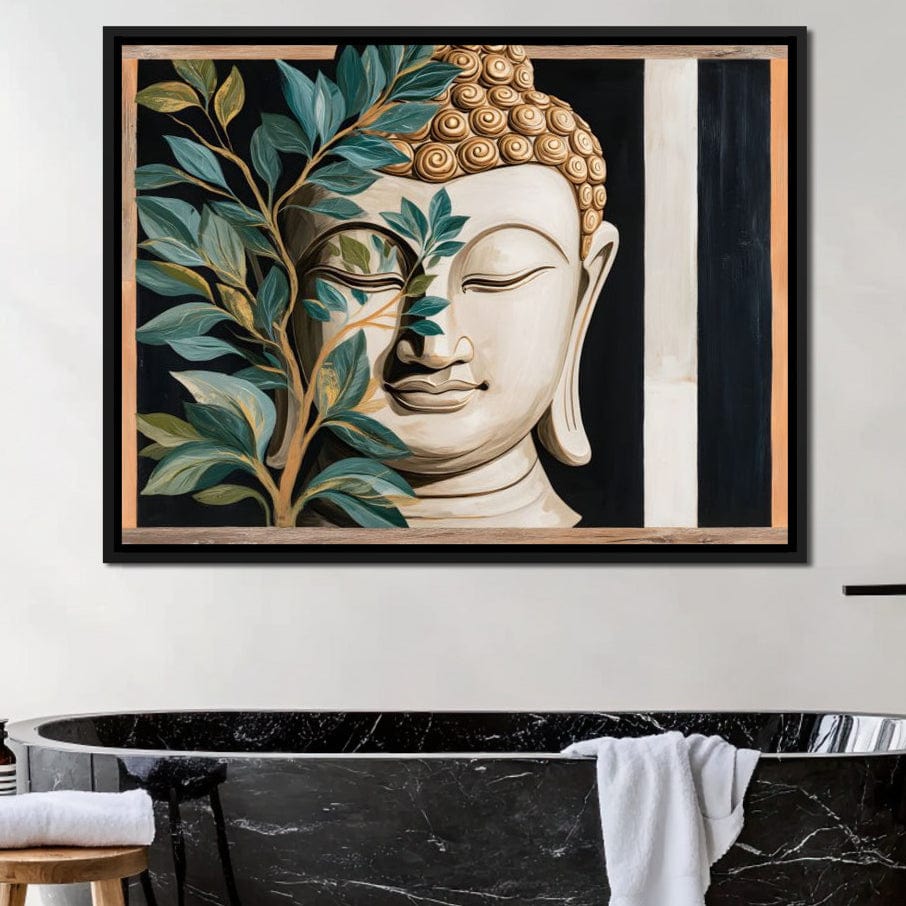 Tranquil Buddha Sanctuary Canvas Wall Art