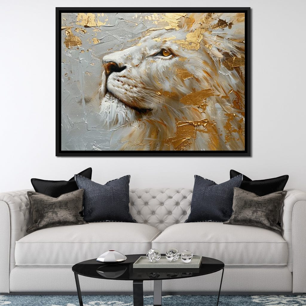 Golden Sovereign Stare Canvas Wall Art