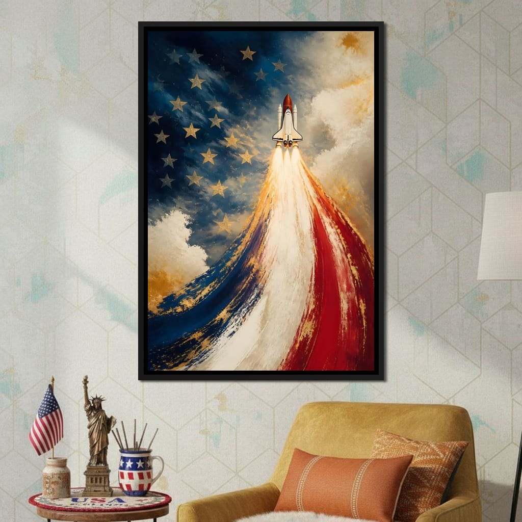 Ascending The National Spirit Canvas Wall Art