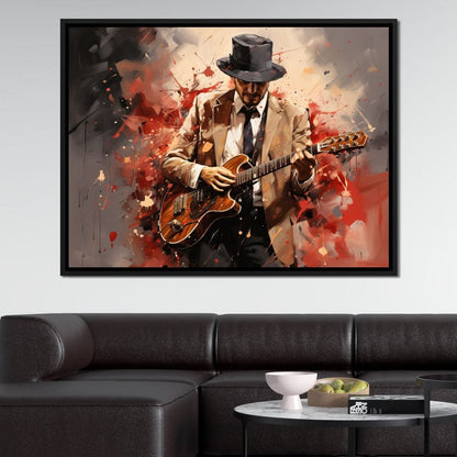 Guitarist Serenade Canvas Wall Art