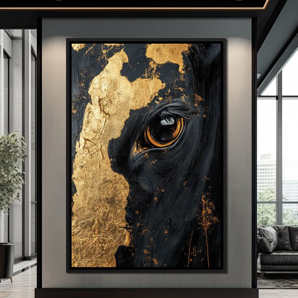Gilded Bovine Canvas Wall Art