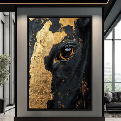 Gilded Bovine Canvas Wall Art