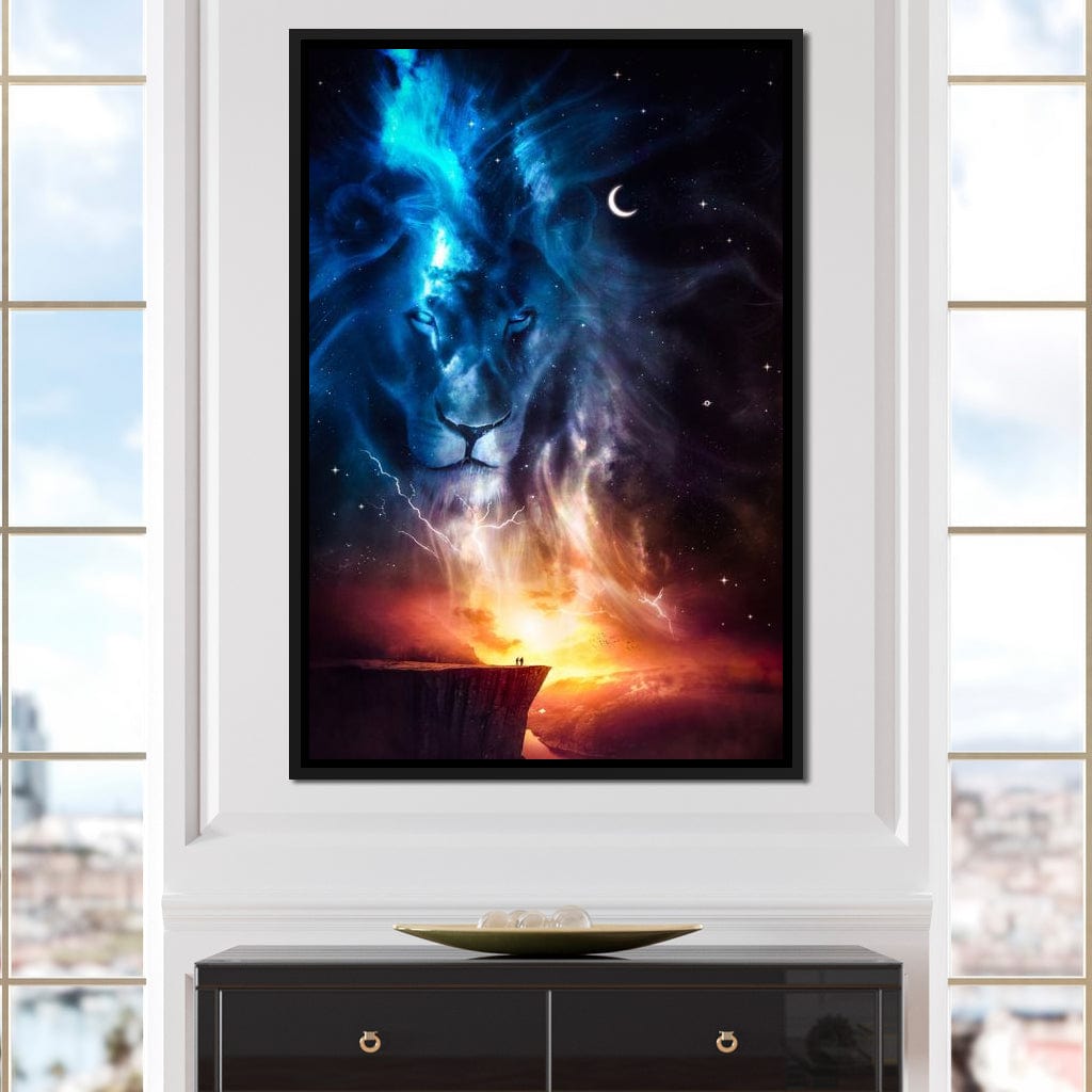 Spirit Animal Totem Lion Canvas Wall Art