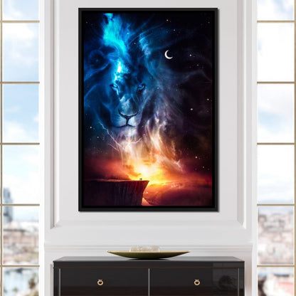 Spirit Animal Totem Lion Canvas Wall Art