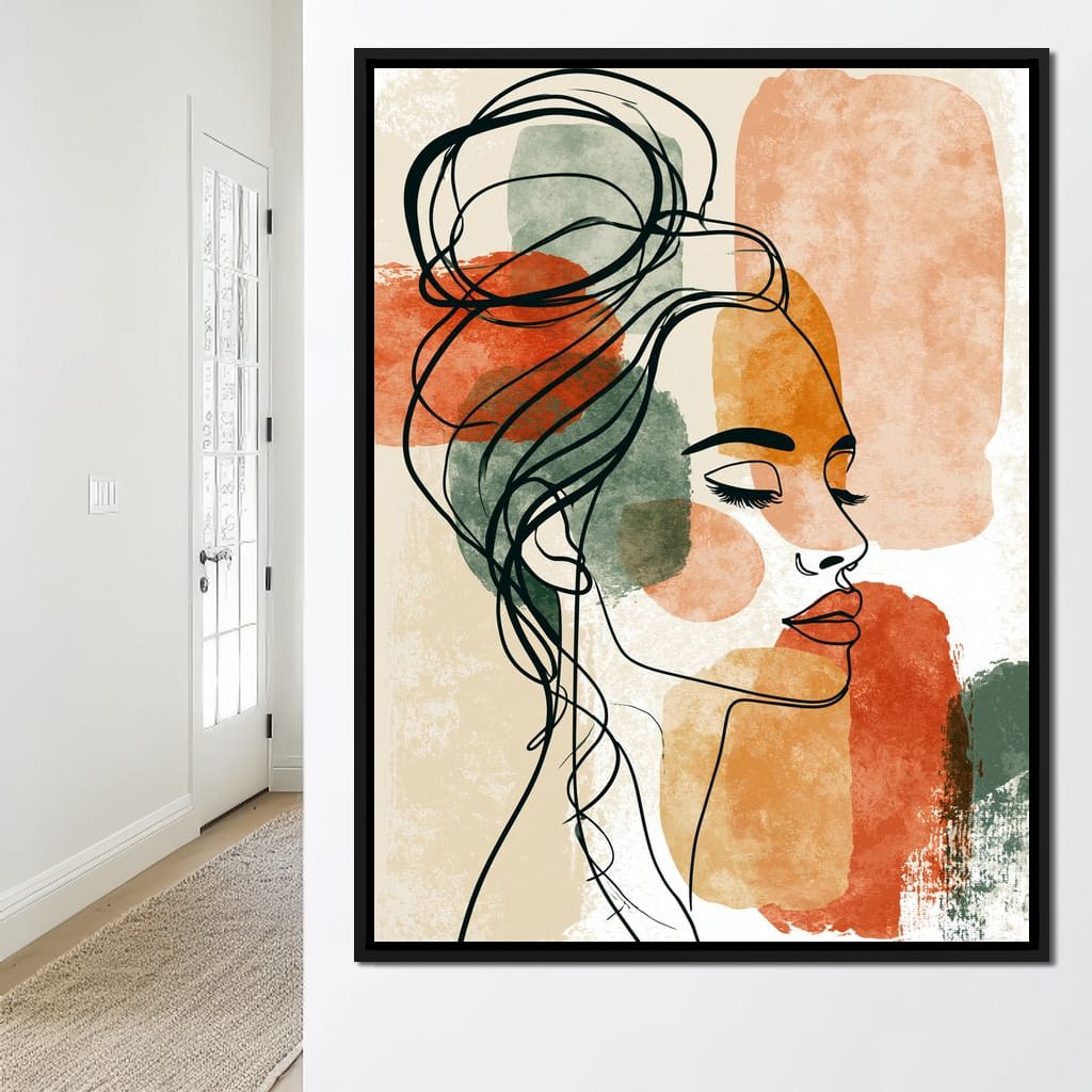 Contours of a Quiet Afternoon Canvas Wall Art