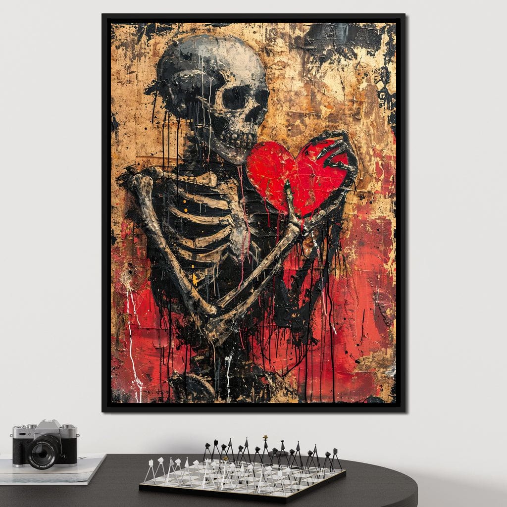 Romantic Skeleton 9 Canvas Wall Art