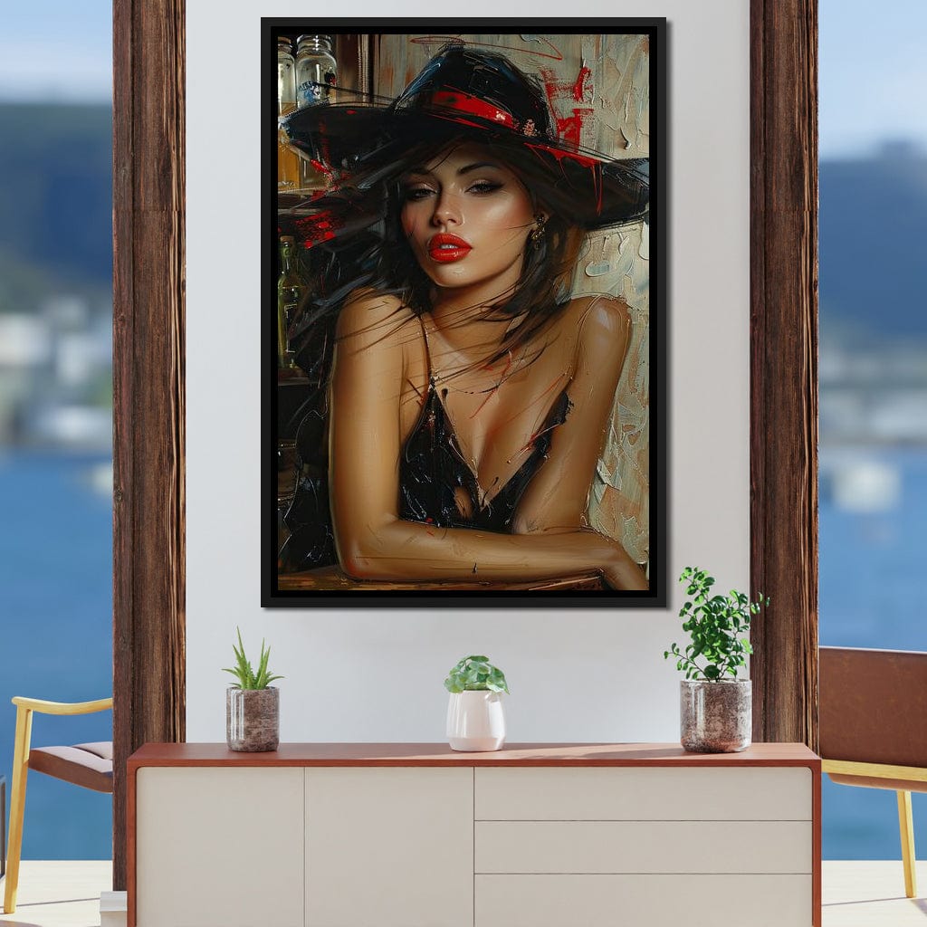 Sable Fedora Canvas Wall Art