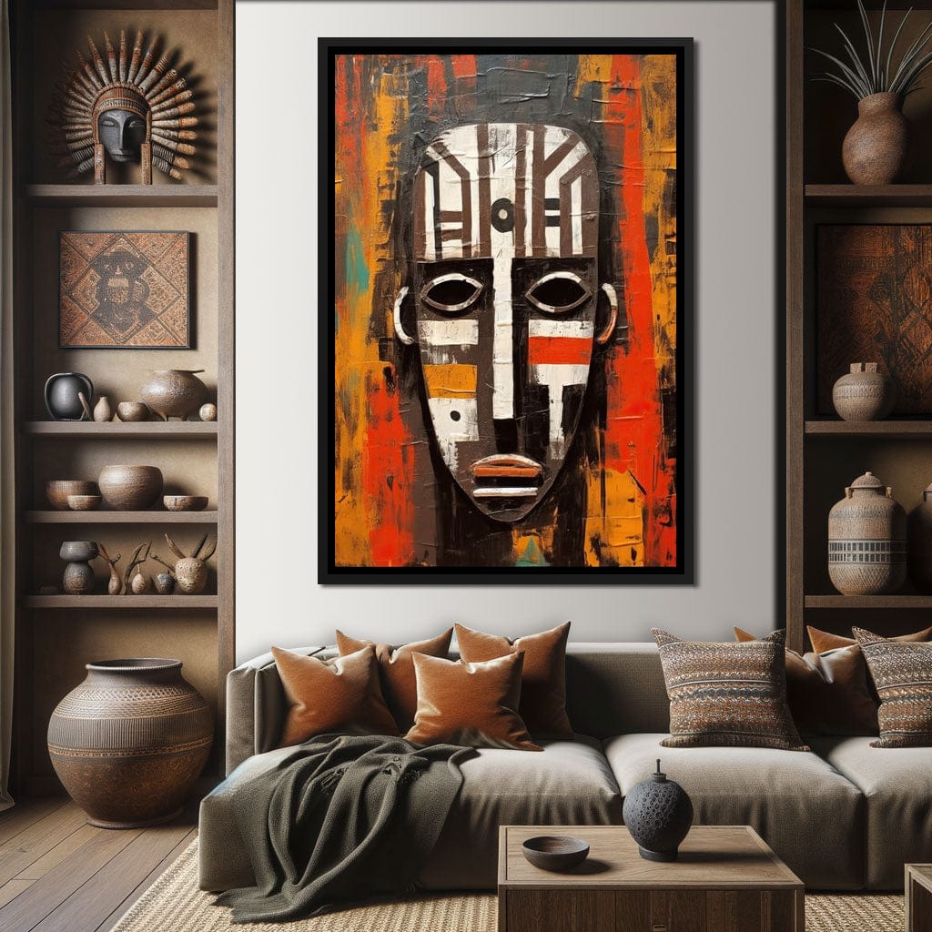 Tribal Mask 13 Canvas Wall Art