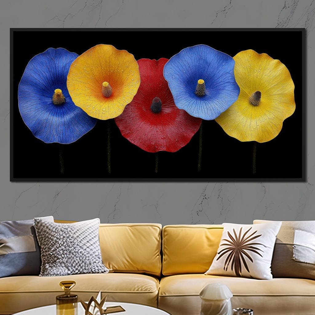 Petal Prism Canvas Wall Art