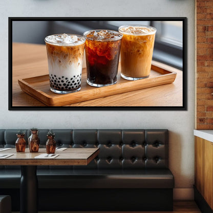 Trio of Iced Cafe Delights Canvas Wall Art