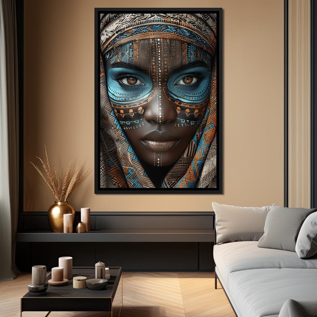 Tribal Beauty Unveiled Canvas Wall Art