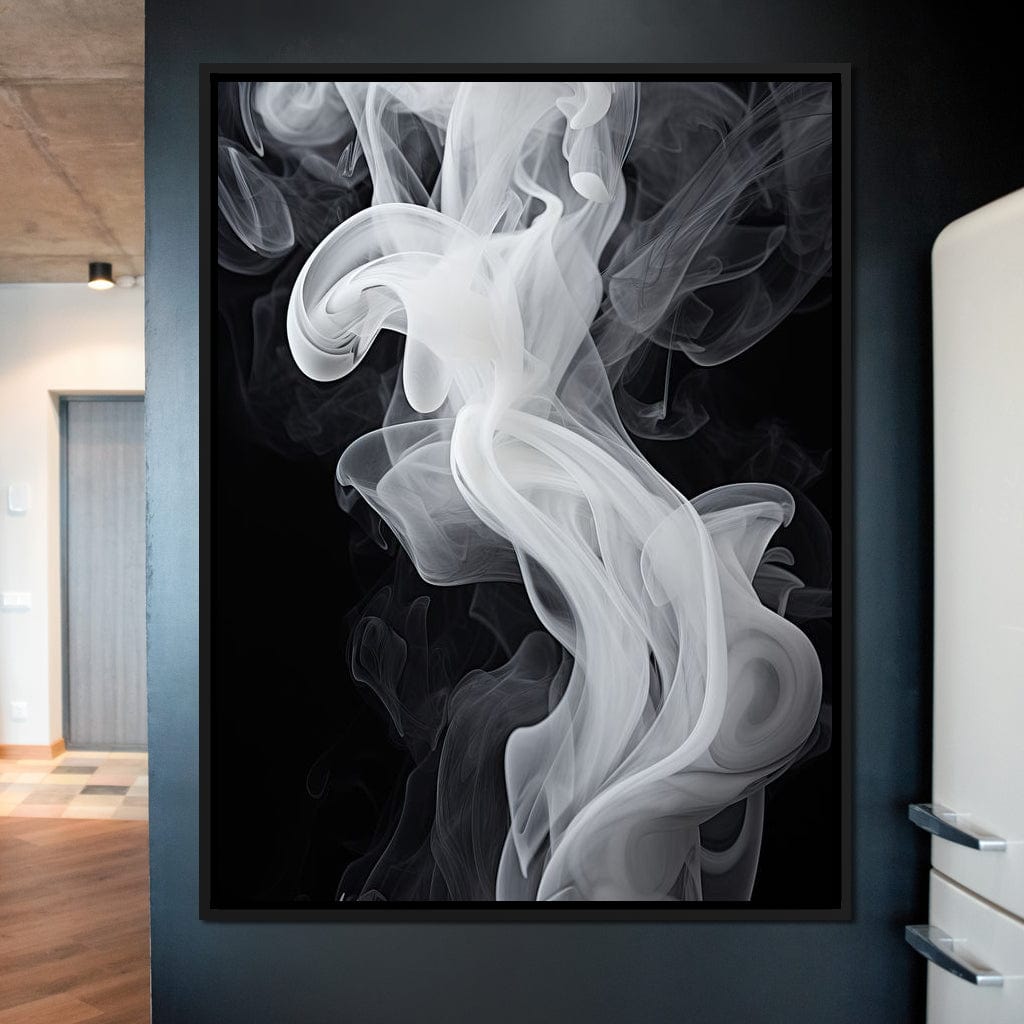 Airy Smoke Resin Canvas Wall Art
