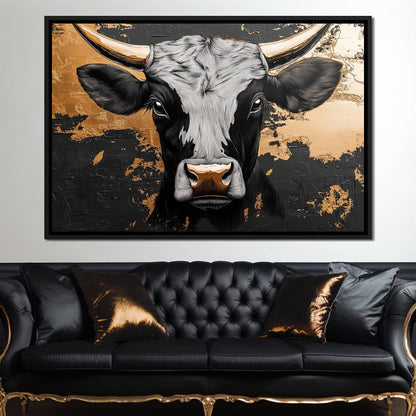Golden Majesty of the Plains Canvas Wall Art