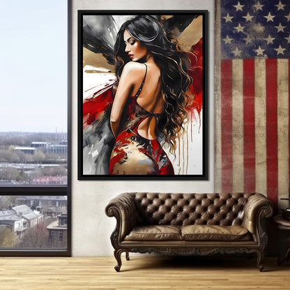 Female Portrait 163 Canvas Wall Art