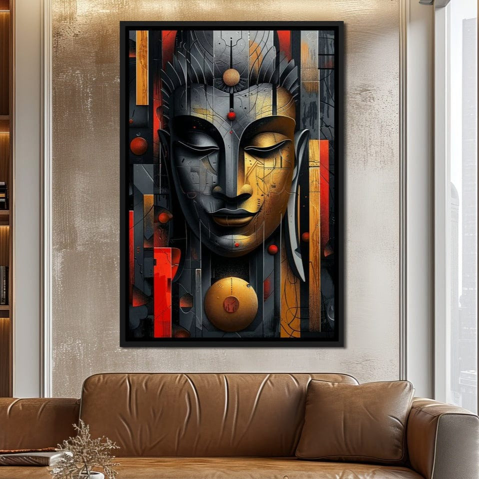 Radiant Geometric Balance Canvas Wall Art