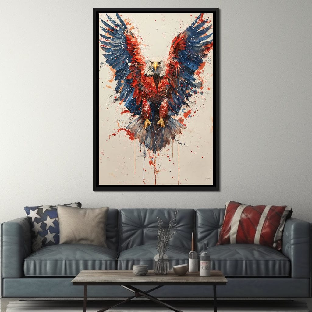 Majestic Flight: The Spirit of America Canvas Wall Art