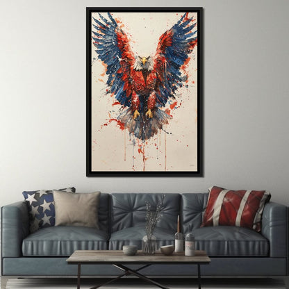 Majestic Flight: The Spirit of America Canvas Wall Art