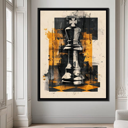 King of Abstract Warfare Canvas Wall Art