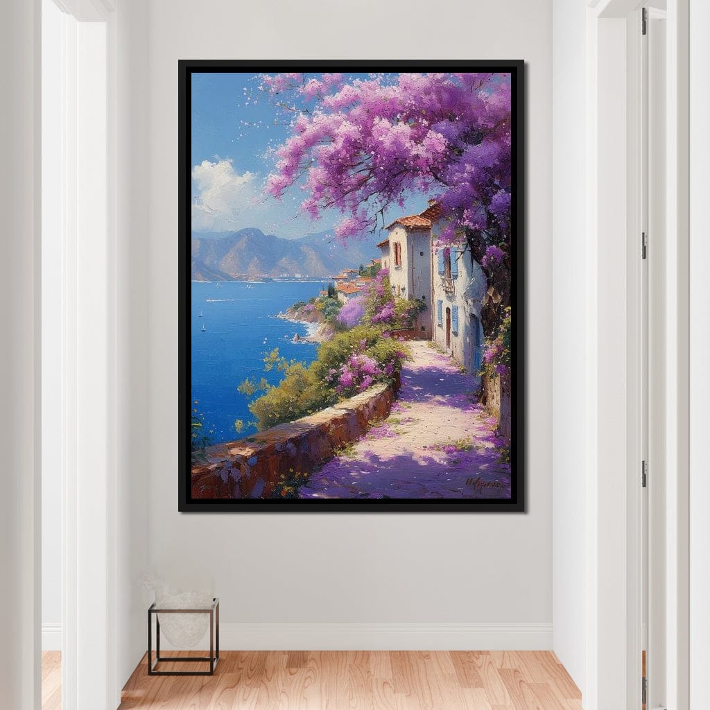 Coastal Bloom Promenade Canvas Wall Art