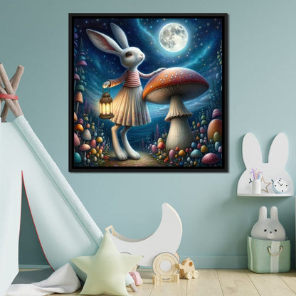 Whimsical Moonlight Meander Canvas Wall Art