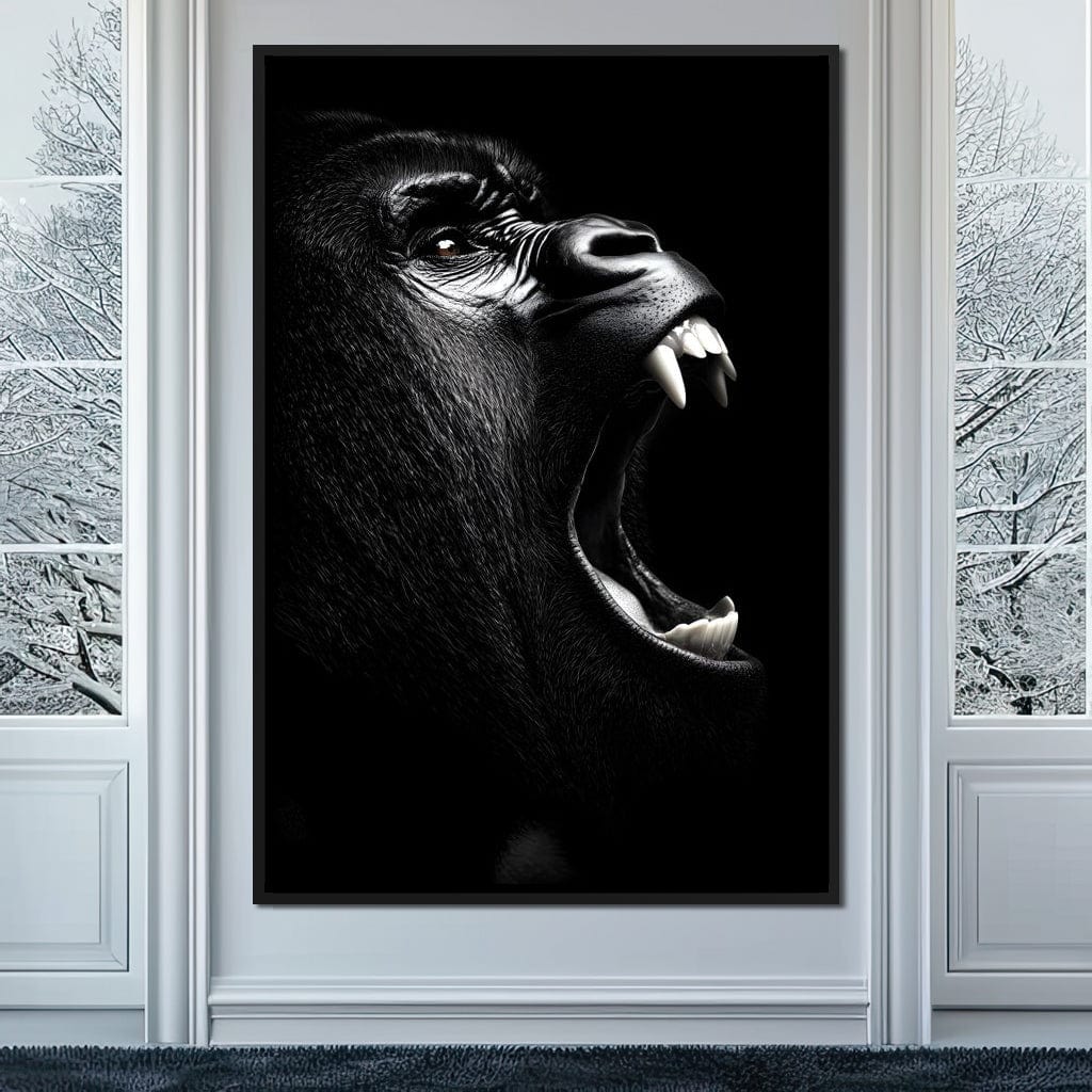 Primal Roar Silence Echoes Canvas Wall Art