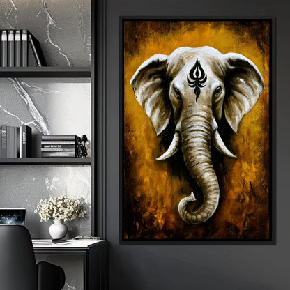 Sacred Wisdom Of The Tusker Canvas Wall Art