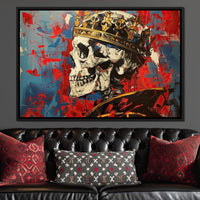 Revelation of Regal Skeletons Canvas Wall Art