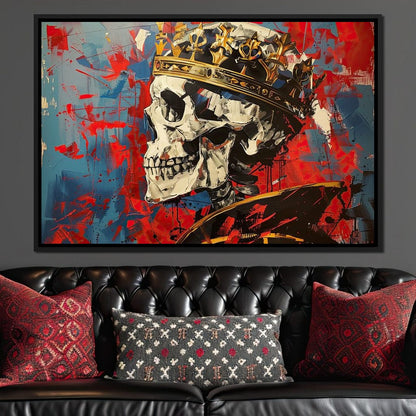 Revelation of Regal Skeletons Canvas Wall Art