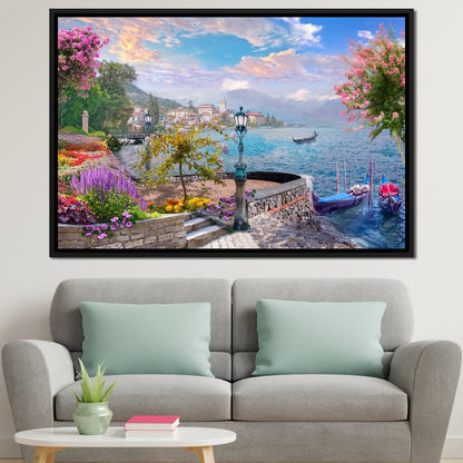 Garden Pier Canvas Wall Art